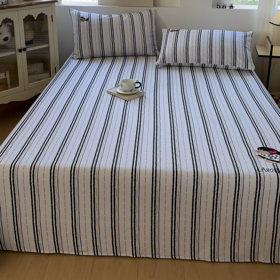 91家纺网 家纺一手货源 找家纺 （总）笙意家纺2025新款全棉老粗布单品单床单