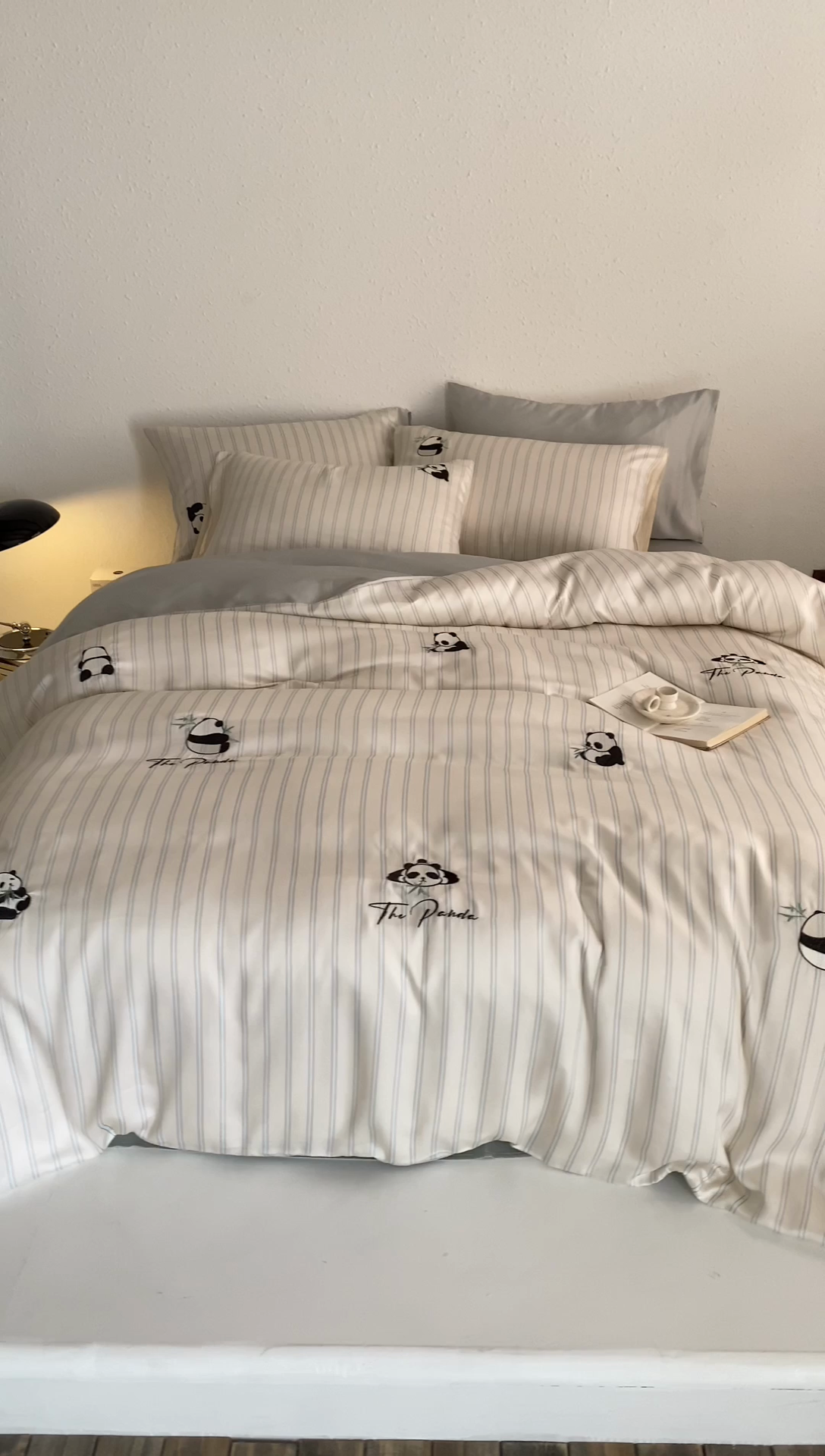 91家纺网 家纺一手货源 找家纺 （总）简纯主义 2025新款天丝四件套 熊猫系列