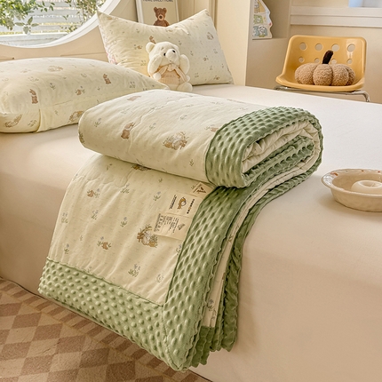 91家纺网 家纺一手货源 找家纺 （总）梦依依 2025新款40支全棉豆豆被大豆被夏被春秋被子被芯 加微信送买家秀