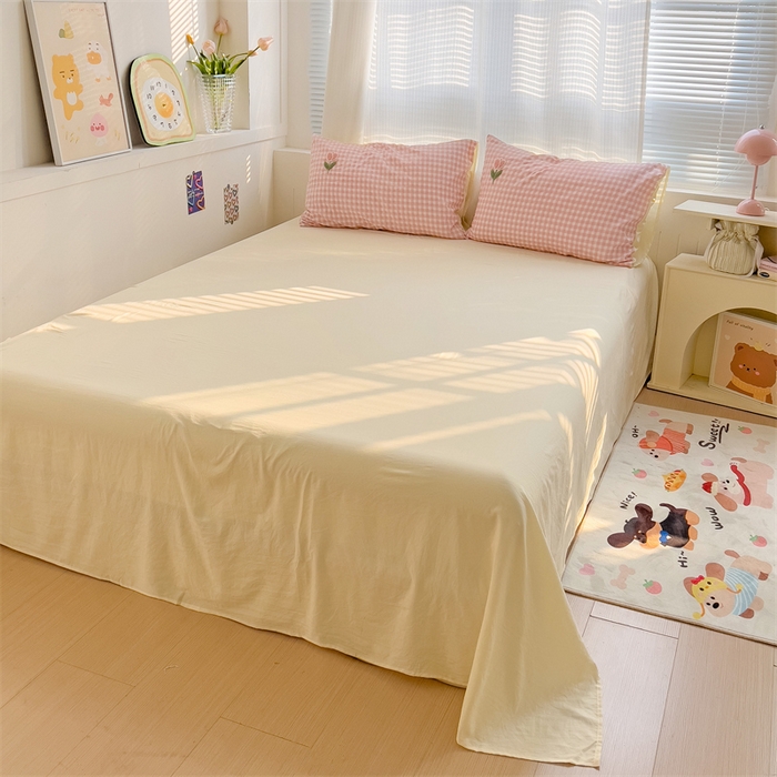 91家纺网 家纺一手货源 找家纺 （总）灰鲸2025新款ins韩系田园风郁金香毛巾绣四件套