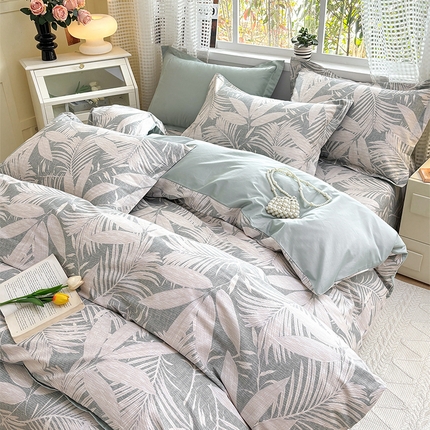 元元被芯 2025新款40支13372全棉印花全棉被套 蔓羽