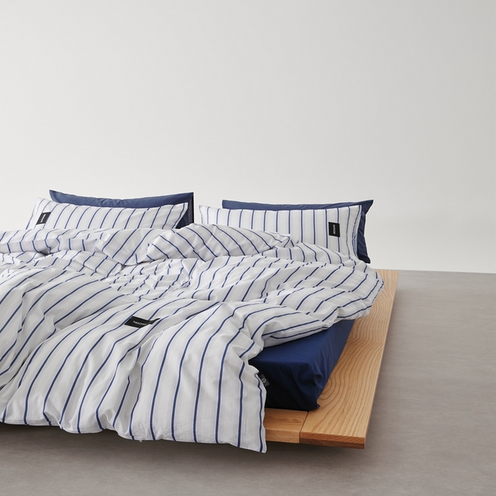 91家纺网 家纺一手货源 找家纺 棉眠 棉眠2025黑川简约条纹系列 白芷