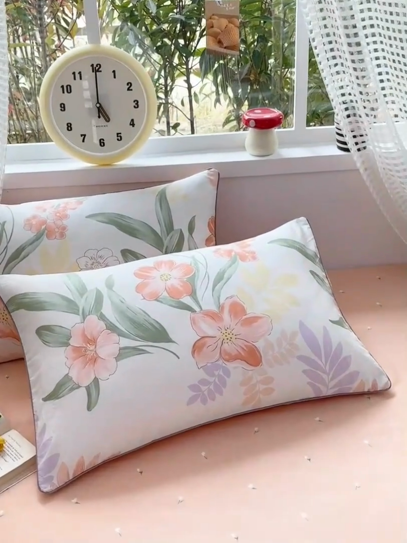 91家纺网 家纺一手货源 找家纺 （总）元元被芯 2025新款40支13372全棉印花全棉隐藏式夹棉枕套