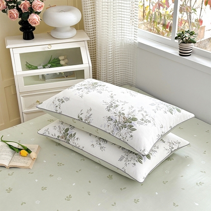 91家纺网 家纺一手货源 找家纺 （总）元元被芯 2025新款40支13372全棉印花全棉隐藏式夹棉枕套