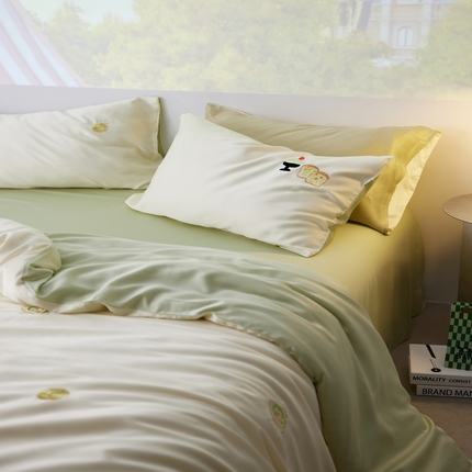 简纯主义 2025新款天丝四件套 散点系列 下午茶