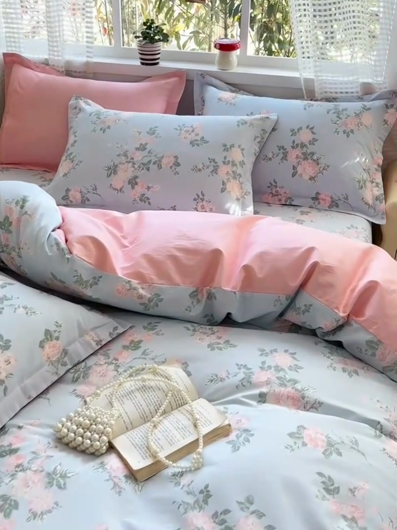 91家纺网 家纺一手货源 找家纺 元元被芯 2025新款40支13372全棉印花全棉被套 初妤