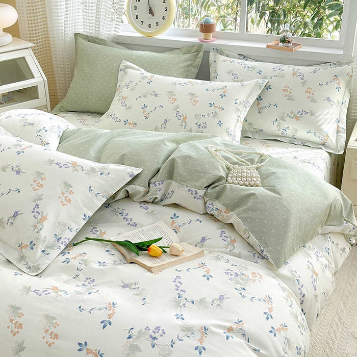 91家纺网 家纺一手货源 找家纺 元元被芯 2025新款40支13372全棉印花全棉被套 硕果