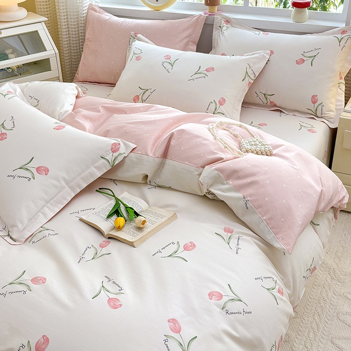 91家纺网 家纺一手货源 找家纺 元元被芯 2025新款40支13372全棉印花全棉四件套 昕动