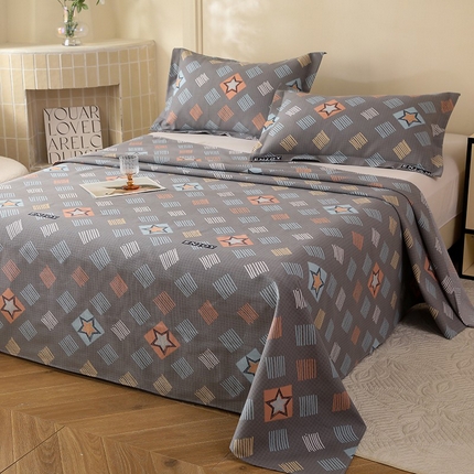 91家纺网 家纺一手货源 找家纺 幸嘉轩2025新款亲肤舒适床单三件套 星雅爱情