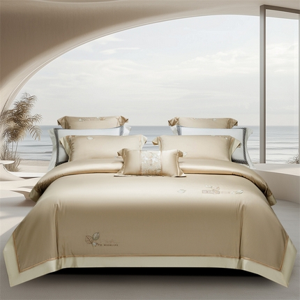 91家纺网 家纺一手货源 找家纺 （总）高大尚婚庆馆 2025新款四件套 卡罗