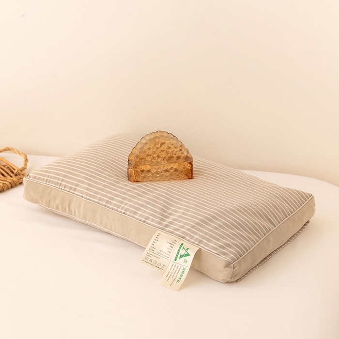 91家纺网 家纺一手货源 找家纺 （总）花瓣语家纺 2025新款全棉水洗棉荞麦枕头枕芯