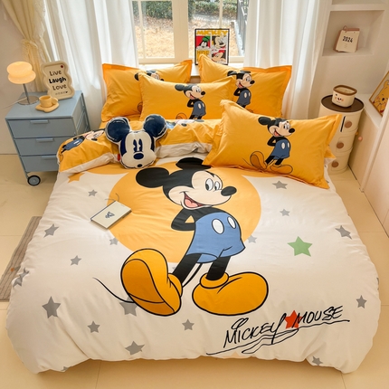 91家纺网 家纺一手货源 找家纺 （总）典曼家纺 2025新款迪士尼大版印花卡通四件套