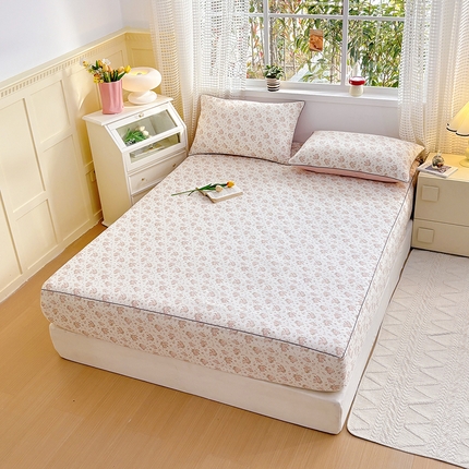 91家纺网 家纺一手货源 找家纺 （总）元元被芯 2025新款40支13372全棉印花全棉隐藏式夹棉床笠