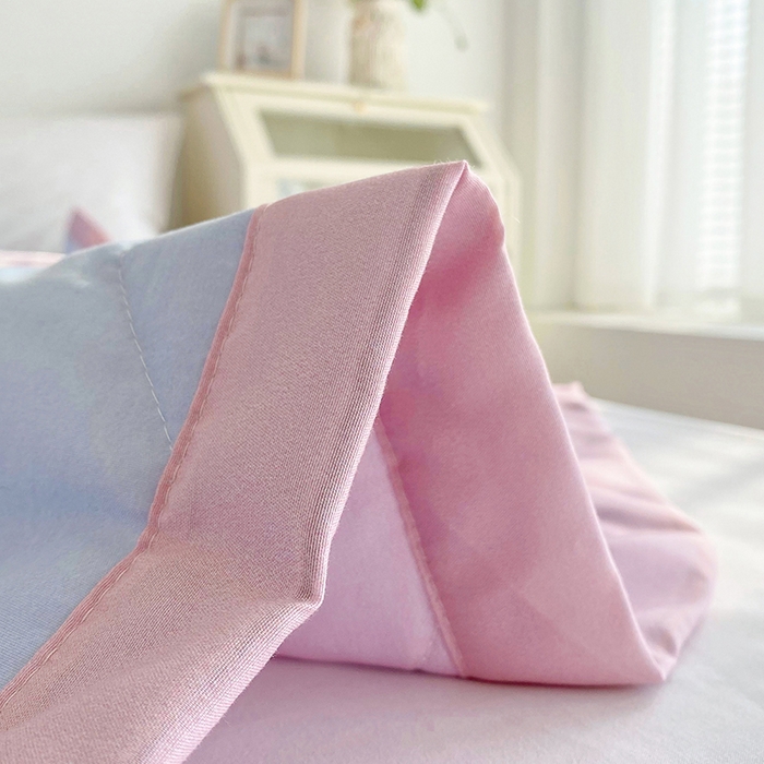 91家纺网 家纺一手货源 找家纺 元元被芯 2025新款亲肤舒适磨毛印花夏被被子被芯 花海蓝