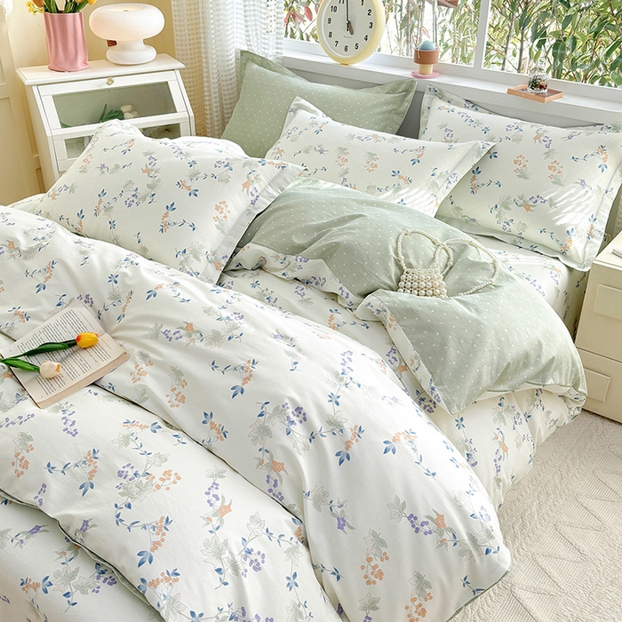 91家纺网 家纺一手货源 找家纺 元元被芯 2025新款40支13372全棉印花全棉被套 硕果