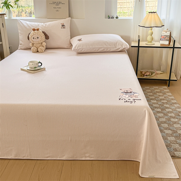 91家纺网 家纺一手货源 找家纺 笙意家纺2025新款全棉老粗布单品单床单 莱卡-米