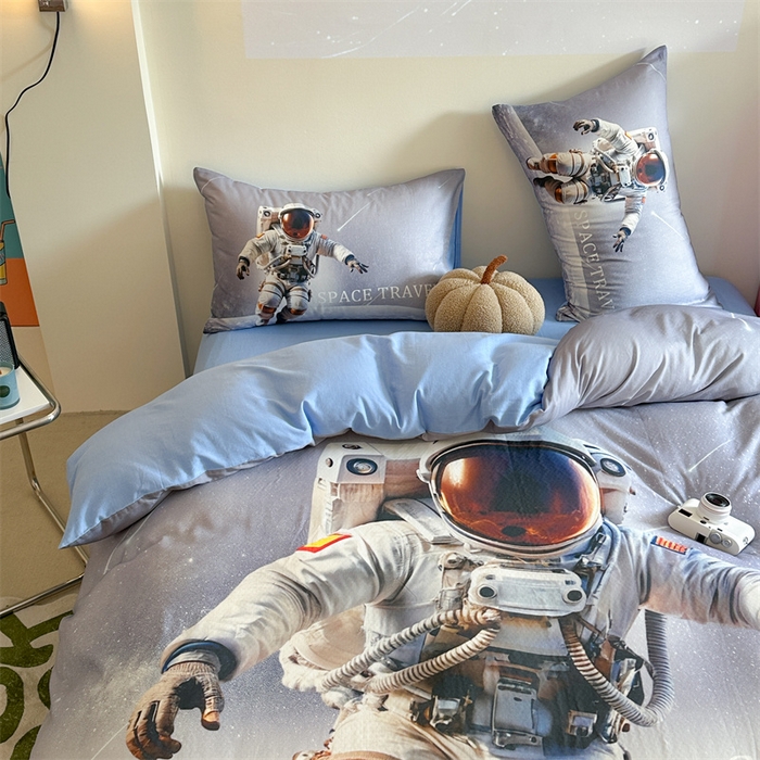 91家纺网 家纺一手货源 找家纺 馨语家居 2025新款全棉双层纱四件套 探索星球