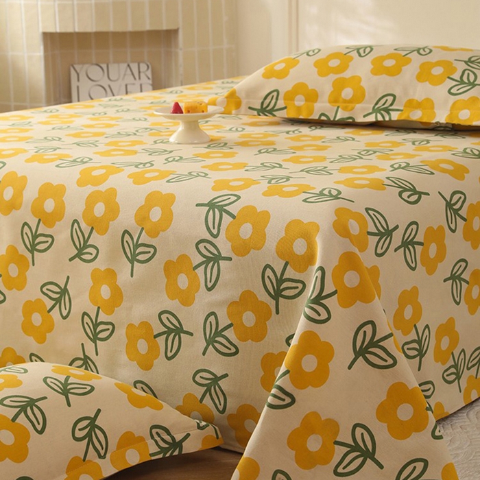 91家纺网 家纺一手货源 找家纺 幸嘉轩2025新款亲肤舒适床单三件套 花影爱情