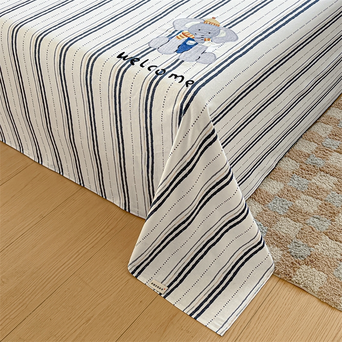 91家纺网 家纺一手货源 找家纺 笙意家纺2025新款全棉老粗布单品单床单 胡里奥-兰