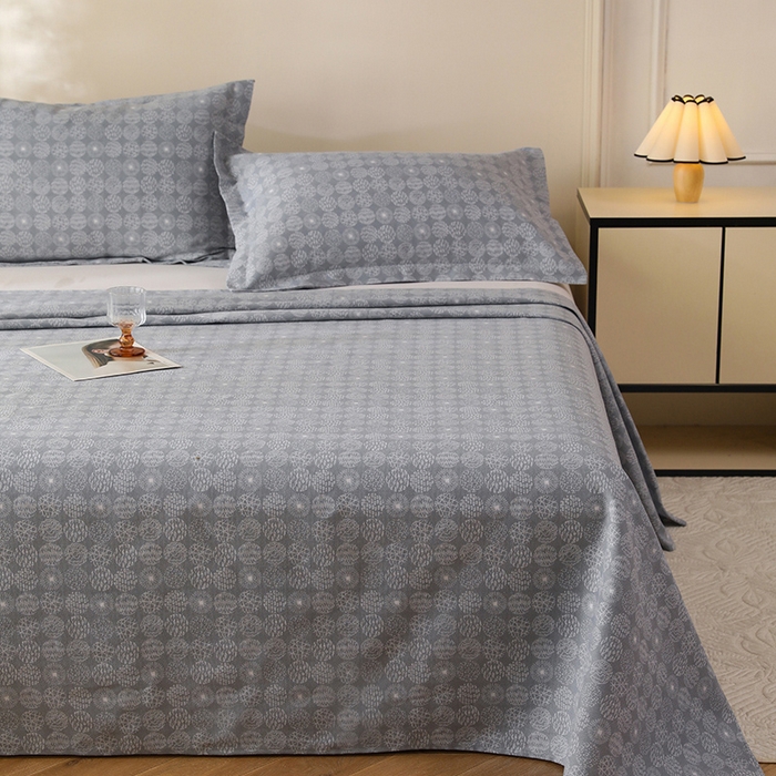 91家纺网 家纺一手货源 找家纺 幸嘉轩2025新款亲肤舒适床单三件套 如梦