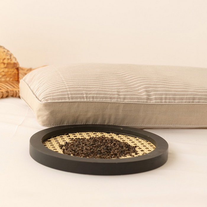 91家纺网 家纺一手货源 找家纺 （总）花瓣语家纺 2025新款全棉水洗棉荞麦枕头枕芯