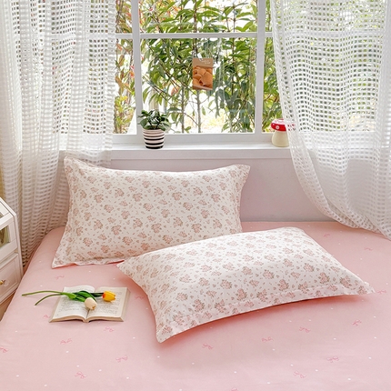 元元被芯 2025新款40支13372全棉印花全棉枕套 缘月