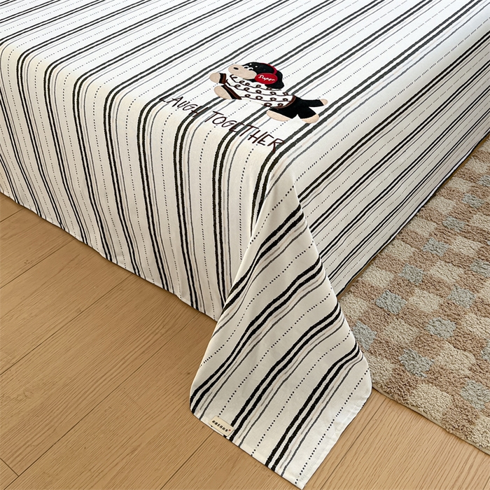 91家纺网 家纺一手货源 找家纺 （总）笙意家纺2025新款全棉老粗布单品单床单