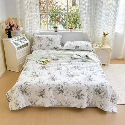 91家纺网 家纺一手货源 找家纺 （总）元元被芯 2025新款40支13372全棉印花夏被四件套