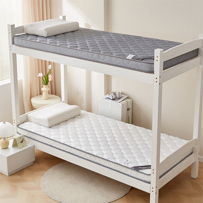 91家纺网 家纺一手货源 找家纺 艺博床垫 2025新款25D学生立体海绵床垫终版 格子白