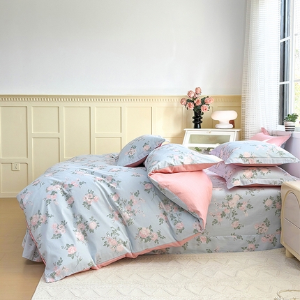 91家纺网 家纺一手货源 找家纺 （总）元元被芯 2025新款40支13372全棉印花全棉三件套