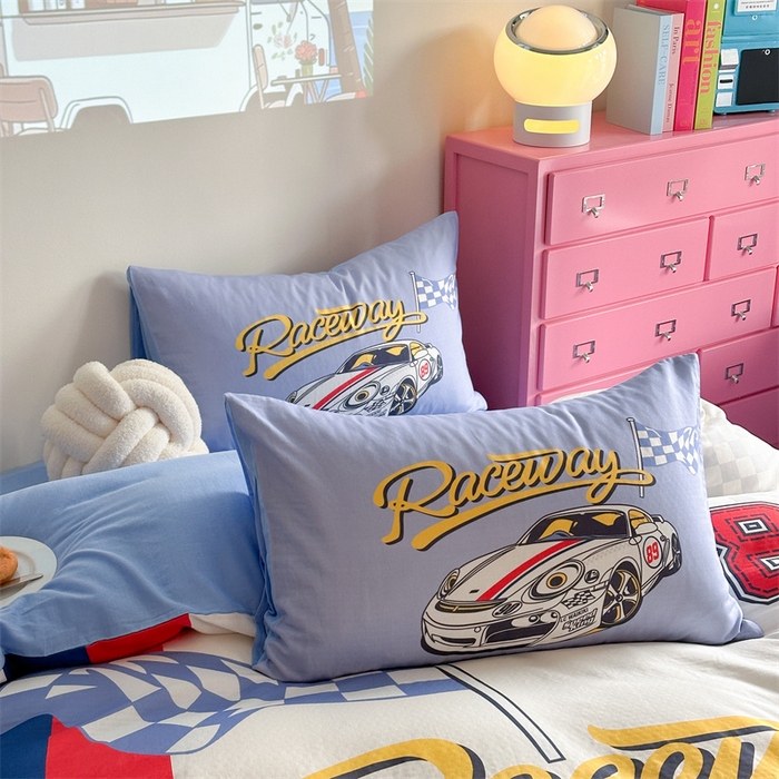 91家纺网 家纺一手货源 找家纺 馨语家居 2025新款全棉双层纱四件套 速度之王