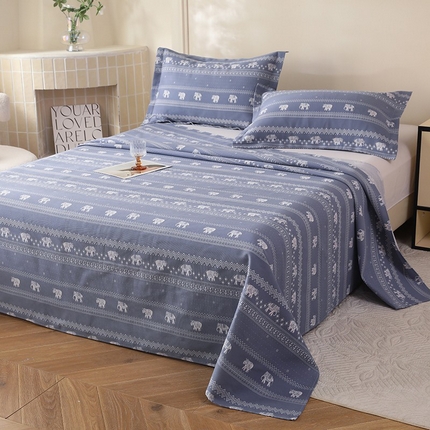 91家纺网 家纺一手货源 找家纺 幸嘉轩2025新款亲肤舒适床单三件套 芭提雅