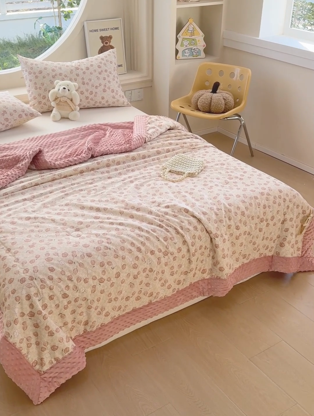 91家纺网 家纺一手货源 找家纺 梦依依 2025新款40支全棉豆豆被大豆被夏被春秋被子被芯 加微信送买家秀 莫里小院