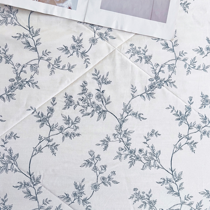 91家纺网 家纺一手货源 找家纺 鑫棉坊 【又降价啦】2025新款全棉A类印花纯棉花夏被可机洗空调被 满庭