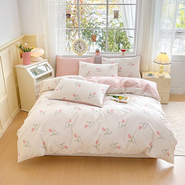 91家纺网 家纺一手货源 找家纺 元元被芯 2025新款40支13372全棉印花全棉隐藏式夹棉被套 昕动