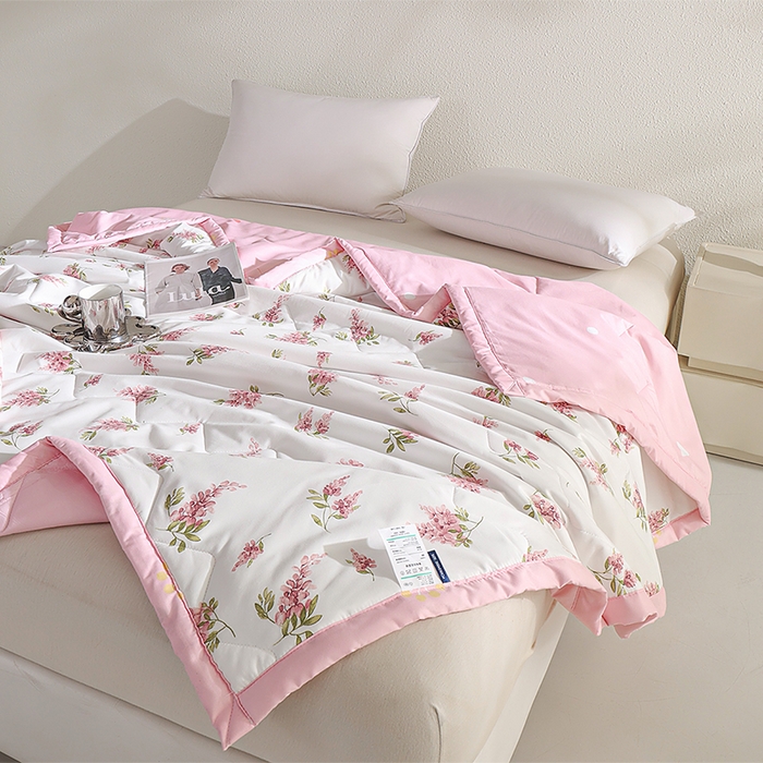 91家纺网 家纺一手货源 找家纺 元元被芯 2025新款亲肤舒适磨毛印花夏被被子被芯 盛夏