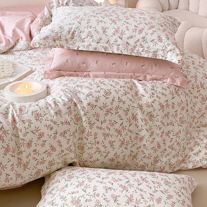 91家纺网 家纺一手货源 找家纺 慕希家纺 2025新款全棉13372印花四件套 点点