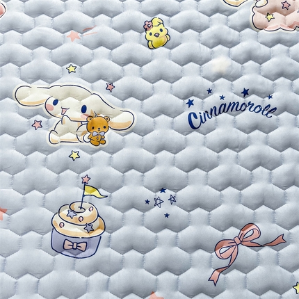 迪梦思家纺 2025新款A类正版授权卡通印花水洗棉夹棉学生床护垫 满天星玉桂狗