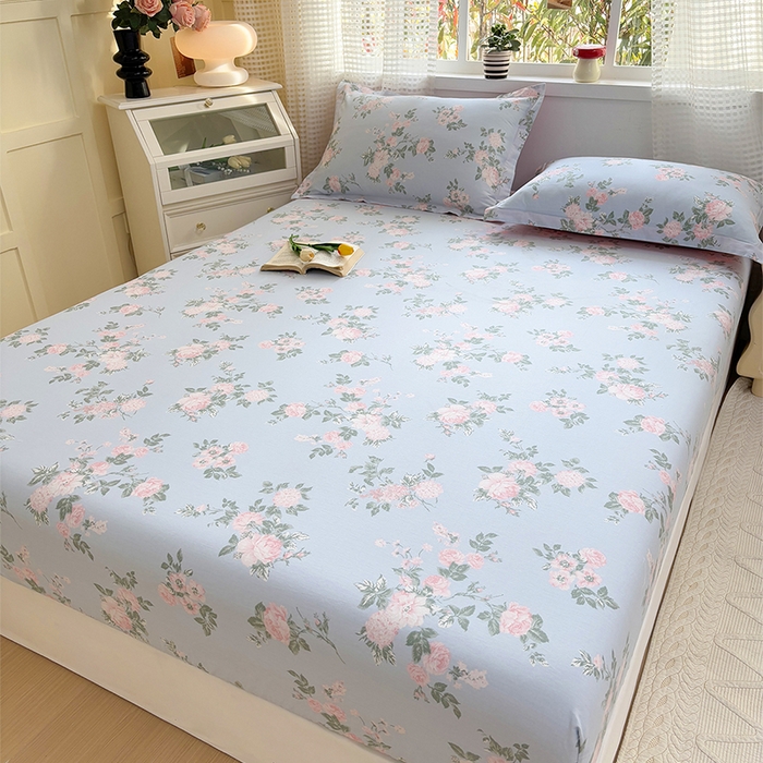 91家纺网 家纺一手货源 找家纺 元元被芯 2025新款40支13372全棉印花全棉床笠 初妤