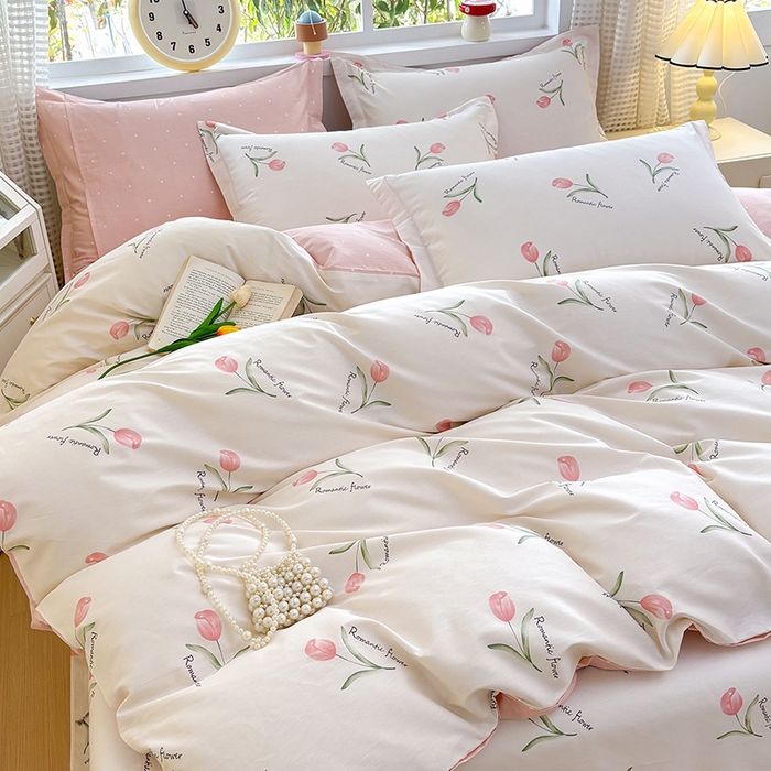 91家纺网 家纺一手货源 找家纺 元元被芯 2025新款40支13372全棉印花全棉四件套 昕动