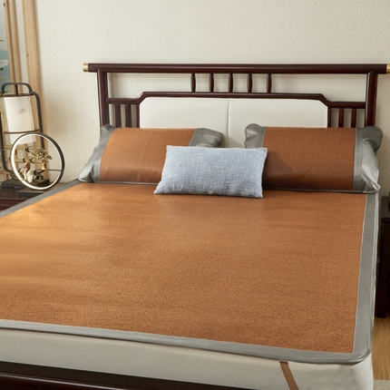 91家纺网 家纺一手货源 找家纺 席佬大  2025新款七彩藤席床席席子凉席 古韵-原色