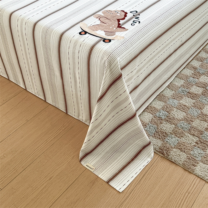 91家纺网 家纺一手货源 找家纺 笙意家纺2025新款全棉老粗布单品单床单 莫奈咖