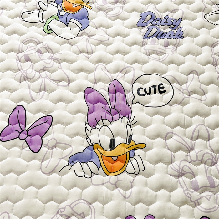 91家纺网 家纺一手货源 找家纺 迪梦思家纺 2025新款A类正版授权卡通印花水洗棉夹棉学生床护垫 黛西女上