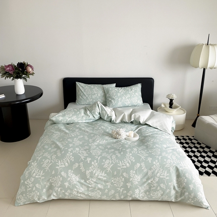 91家纺网 家纺一手货源 找家纺 慕希家纺 2025新款全棉13372印花四件套 清甜