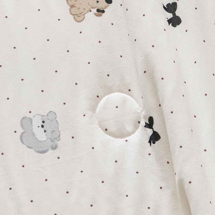 91家纺网 家纺一手货源 找家纺 优被业 2025新款A类牛奶丝针织棉夏被20%大豆(四周踩棉)软糯夏凉被空调被 波点狗