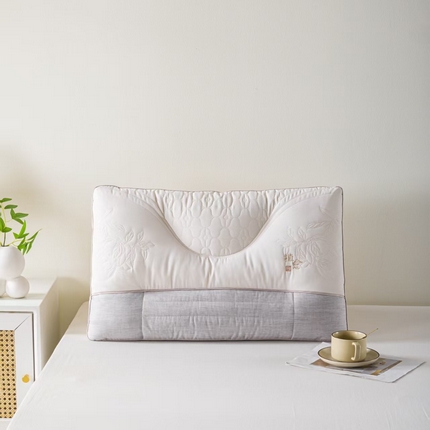 91家纺网 家纺一手货源 找家纺 露函家居 2025新款东方值愈护颈枕 低枕48*74cm