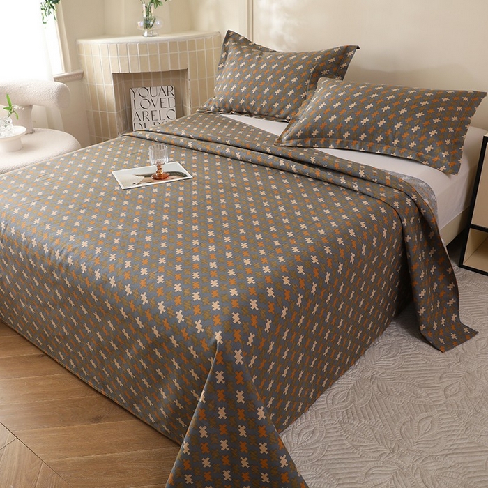 91家纺网 家纺一手货源 找家纺 幸嘉轩2025新款亲肤舒适床单三件套 摩尔比