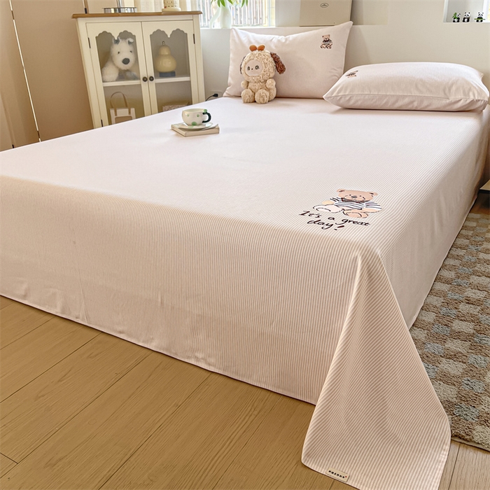 91家纺网 家纺一手货源 找家纺 笙意家纺2025新款全棉老粗布单品单床单 莱卡-米