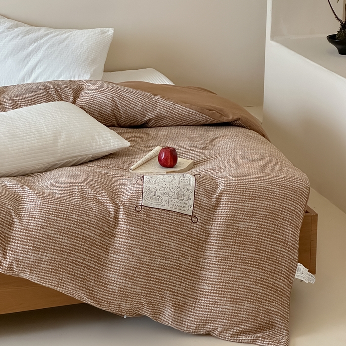 91家纺网 家纺一手货源 找家纺 月夏 莫克-橘0莫克-橘5新款全棉双层纱被套全棉被套单被套 莫克-橘