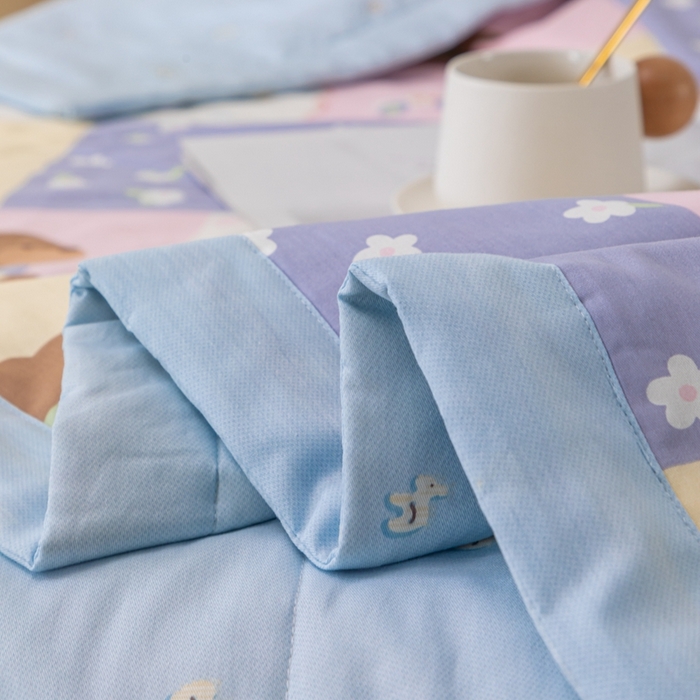 91家纺网 家纺一手货源 找家纺 鑫棉坊 2025新款A类全棉印花大豆纤维空调被大豆被 乐享一族